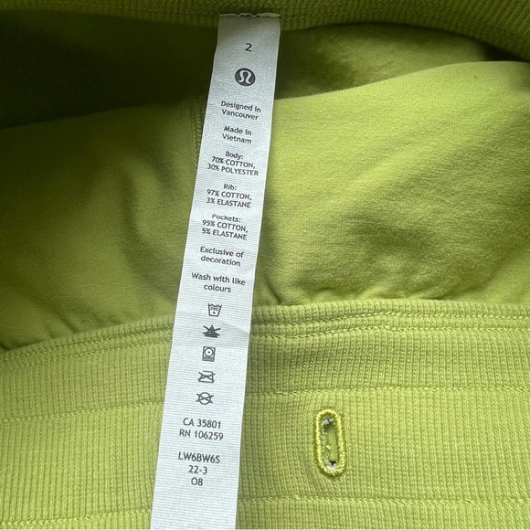 Lululemon Scuba High-Rise Cropped Jogger Wasabi Size 2 - Picture 12 of 14